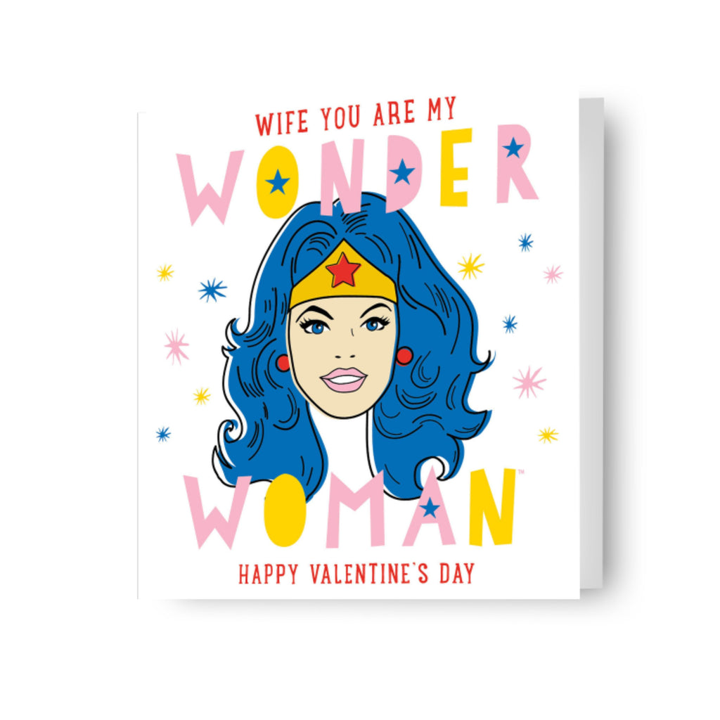 WONDER WOMAN WIFE VALENTINE'S DAY CARD