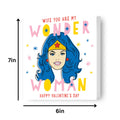 WONDER WOMAN WIFE VALENTINE'S DAY CARD