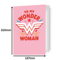 Wonder Woman Valentine's Day Card