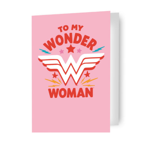 Wonder Woman Valentine's Day Card