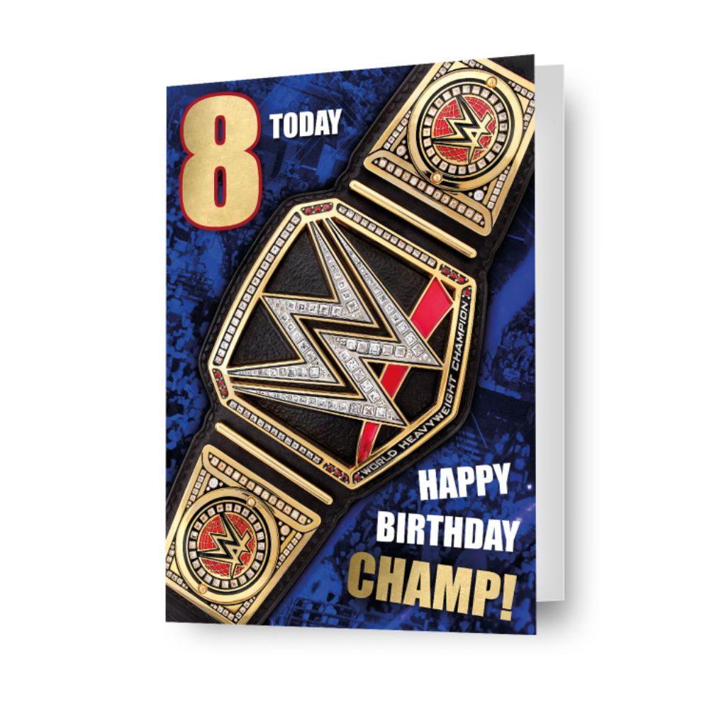 WWE Age 8 Birthday Card – Danilo Promotions