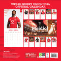 Welsh Rugby Union 2024 Square Calendar