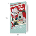 Wallace & Gromit 'Happy Anniversary Mum & Dad' Card