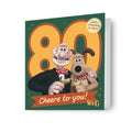 Wallace & Gromit Age 80 Birthday Card
