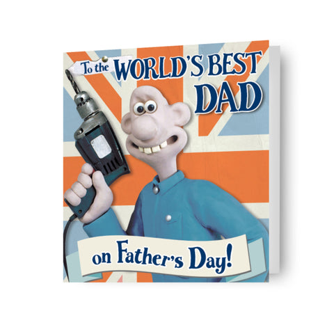 Biglietto per la festa del papà del miglior papà del mondo di Wallace & Gromit