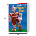 Wallace & Gromit Red Kit 'Cracking' Father's Day Card