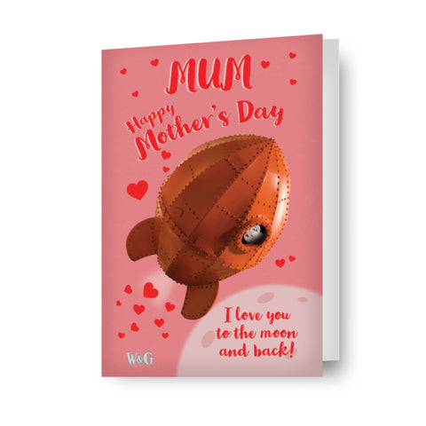 Wallace & Gromit 'I Love You To The Moon And Back' Mother's Day Card