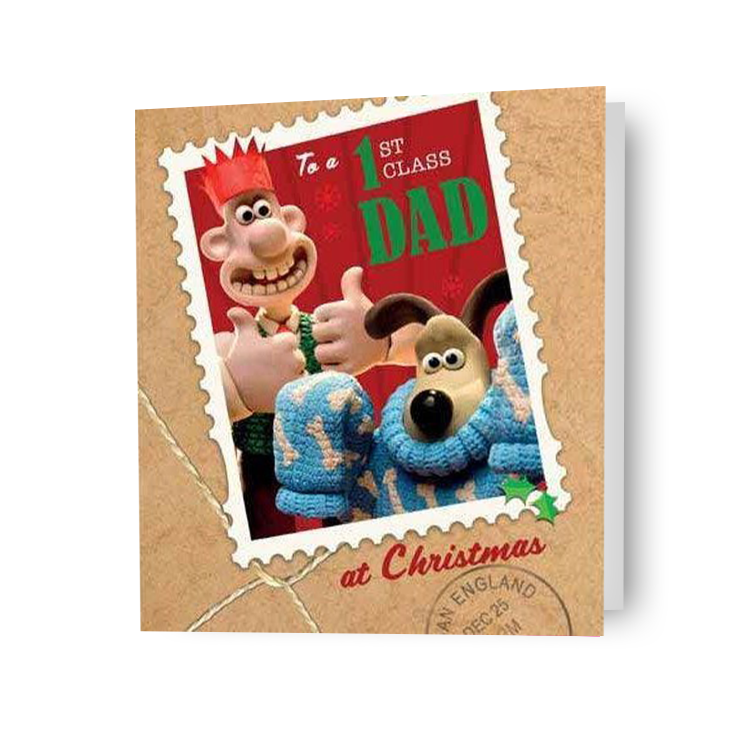 Wallace & Gromit 'Dad' Christmas Card