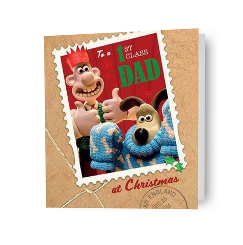 Wallace e Gromit Papà Biglietto di Natale