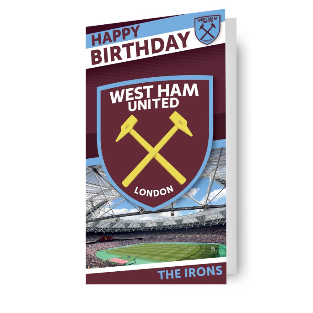 West Ham Happy Birthday Crest Card