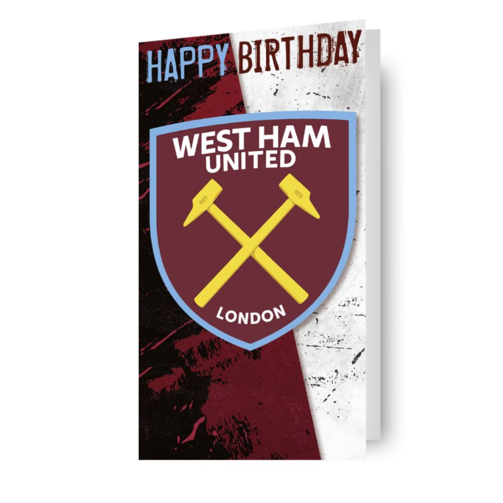 West Ham United FC Birthday Card