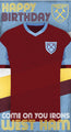 West Ham FC 'Happy Birthday' Card