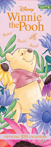 Winnie The Pooh (Sketch) 2024 Slim Calendar (Plastic-Free)