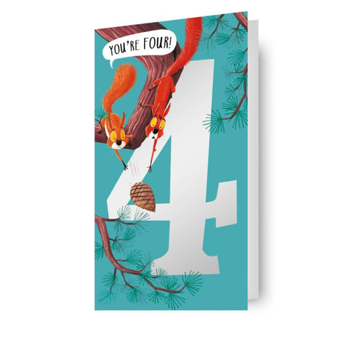 The World Of Rachel Bright and Jim Field Age 4 Birthday Card