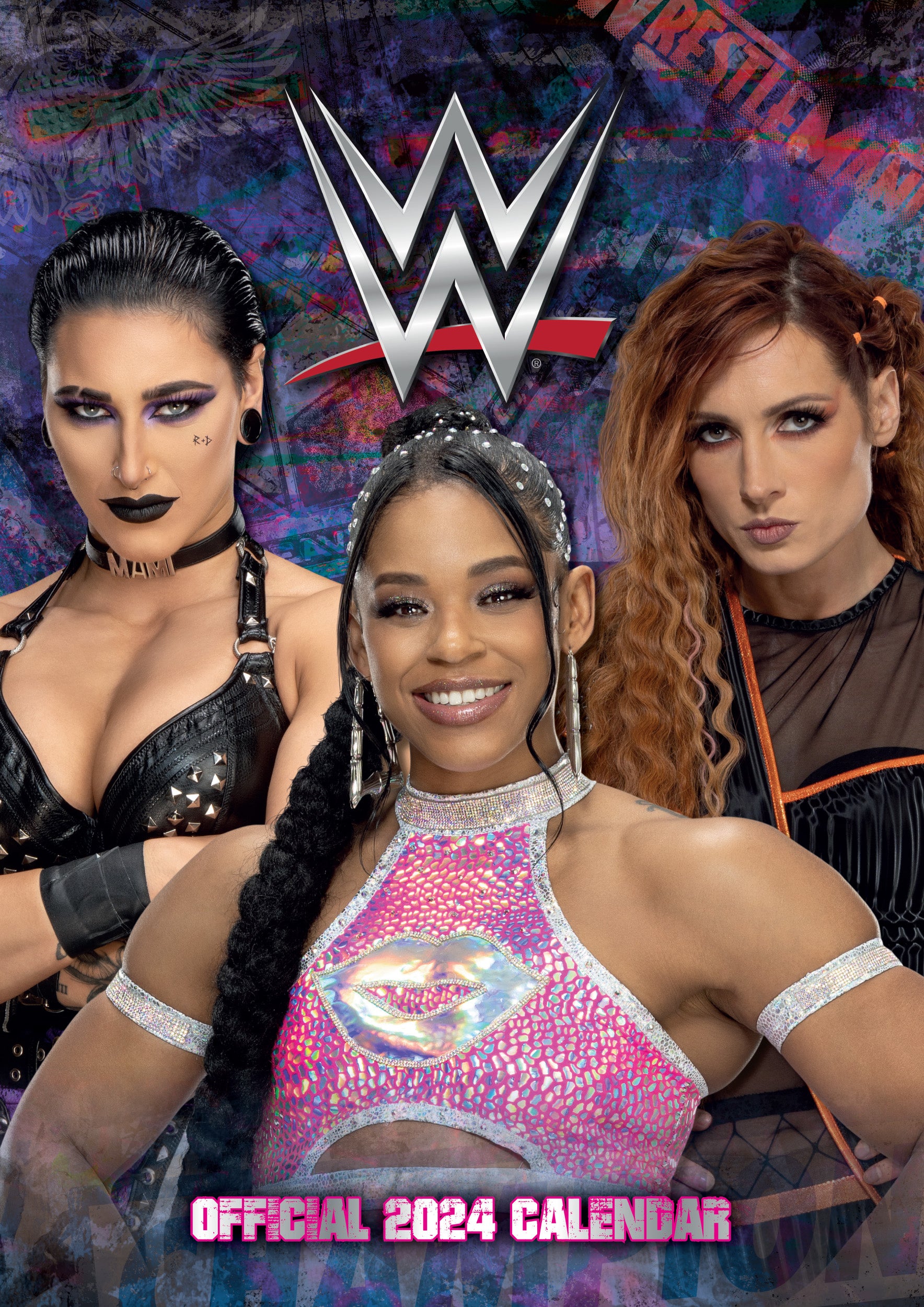 WWE Women 2024 A3 Calendar Danilo Promotions