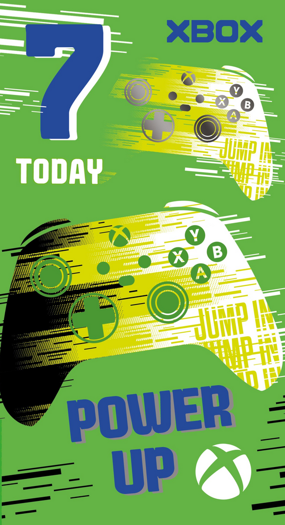 XBOX Age 7 Birthday Card