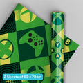 XBOX Wrapping Paper 2 Sheets & 2 Tags