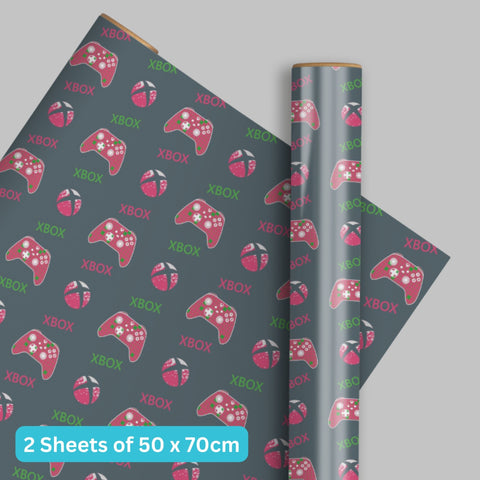 XBOX Wrapping Paper 2 Sheet 2 Tag