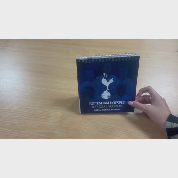 Tottenham Hotspur FC, Top Goal Scorers Easel Desk Calendar 2024