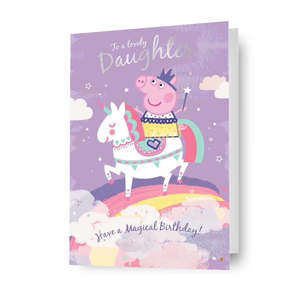 Peppa Pig Daughter Birthday Card