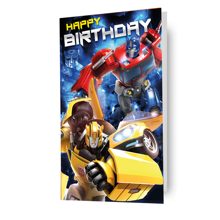 Transformers Birthday Card