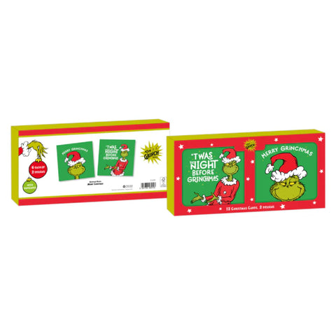 De Grinch Multipack van 12 kerstkaarten