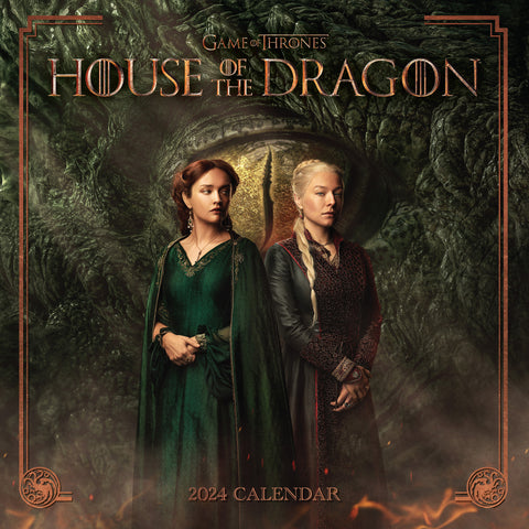 House Of The Dragon 2024 Square Calendar