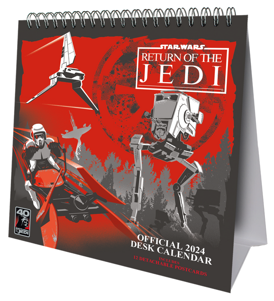 Star Wars 2024 Post Card Desk Calendar