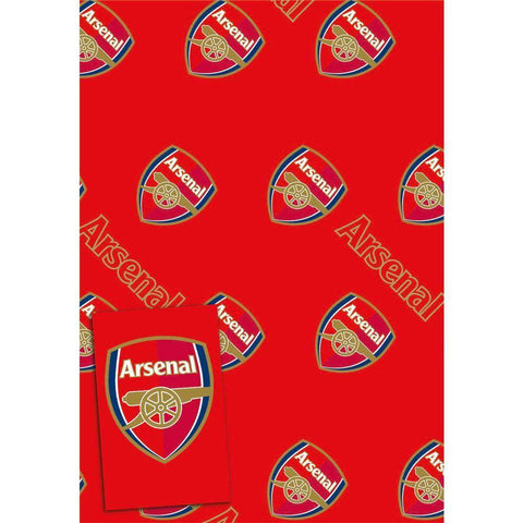 Arsenal Football Club Gift Wrap 2 Sheets & Tags an Official Arsenal FC Product