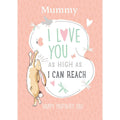 'As high as I can reach' Mother's Day Personalised Card by Guess How Much I Love You an Official Guess How Much I Love You Product