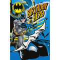Batman Birthday Card With Badge, Official Product an Official Warner Bros Product