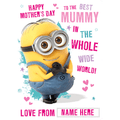 'Best Mummy' Mother's Day Personalised Card by Despicable Me an Official Despicable Me Product