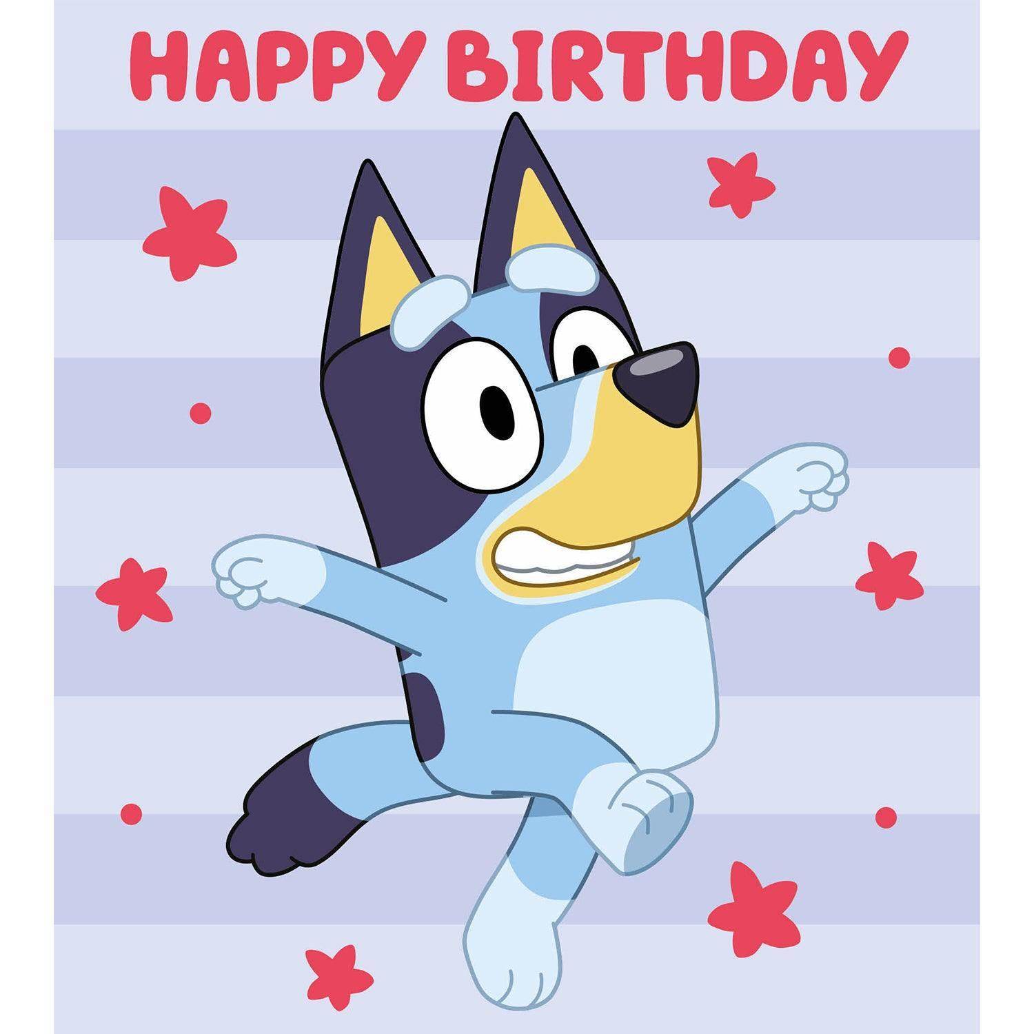Bluey Birthday Card- 