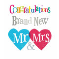 Brightside Wedding Card MR & MRS, Officially Licensed Product an Official The Brightside Product