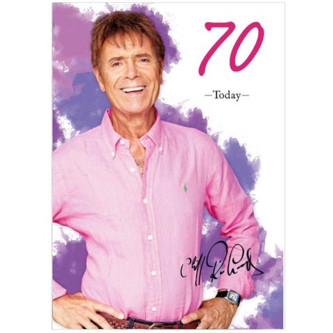 Cliff Richard Personalised Age Birthday Card - A5 Greeting Card an Official Danilo Promotions Product