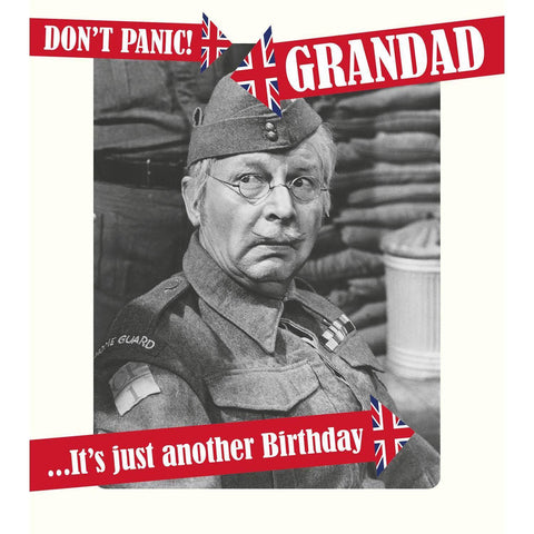 Dad's Army Birthday Card For Grandad, Officially Licensed Product an Official Dad's Army Product
