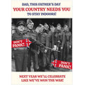 Dad's Army Personalised Stay Indoors Father's Day Card an Official Dad's Army Product