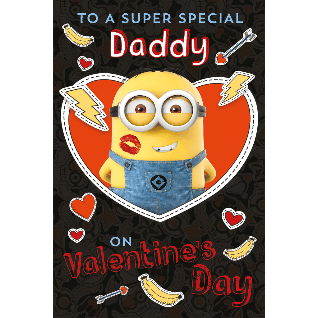 'Daddy' Valentines Day Card Despicable Me Minion made from Sustainably Resourced Paper an Official Danilo Promotions Product