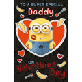 'Daddy' Valentines Day Card Despicable Me Minion made from Sustainably Resourced Paper an Official Danilo Promotions Product