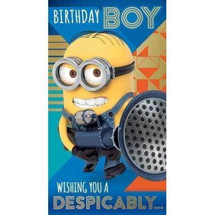 Despicable Me 3 Minion Birthday Boy Card an Official Despicable Me Product