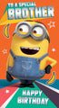 Despicable Me 3 Minion Brother Birthday Card an Official Despicable Me Product
