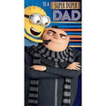 Despicable Me 3 Minion Dad Birthday Card an Official Despicable Me Product