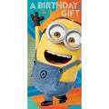 Despicable Me 3 Minion Money Wallet Birthday Card an Official Despicable Me Product