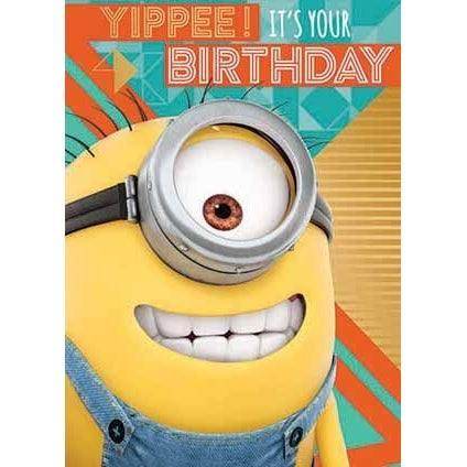 Despicable Me 3 Minion Yippee! It's Your Birthday Card an Official Despicable Me Product