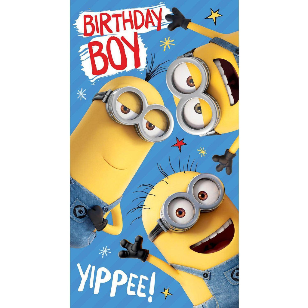 Despicable Me Birthday Card For Boy, Officially Licensed Product an Official Danilo Promotions Product