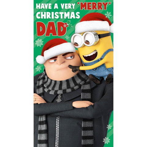 Despicable Me Christmas Card Dad, Official Product an Official Danilo Promotions Product
