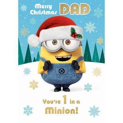 Despicable Me Dad Christmas Card an Official Despicable Me Product