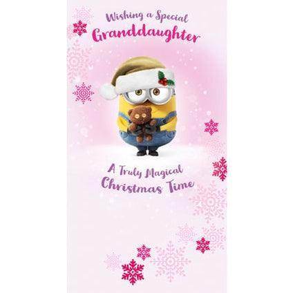 Despicable Me Granddaughter Christmas Card an Official Despicable Me Product