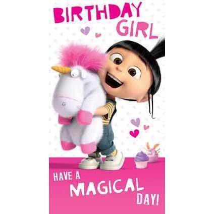 Despicable Me Minion Birthday Girl Card an Official Despicable Me Product