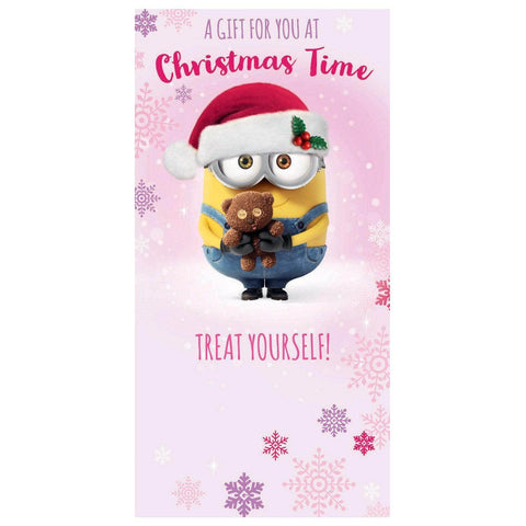 Despicable Me Minion Christmas Money Wallet Card an Official Despicable Me Minions Product